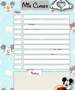 Agenda Escolar y o Personal Mickey 05