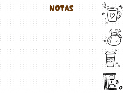 Agenda Perpetua y Diario Bullet Journal Amantes del Cafe 05