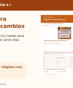 Investigamos Agua, Suelo y Plantas | 4.º de Primaria | 20 Experiencias con Fichas, Guías, Word, PowerPoint y Portal HTML 9 Agua Suelo y Plantas Promocional 02