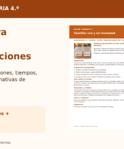 Investigamos Agua, Suelo y Plantas | 4.º de Primaria | 20 Experiencias con Fichas, Guías, Word, PowerPoint y Portal HTML 10 Agua Suelo y Plantas Promocional 03
