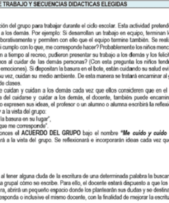 Imagen de un documento de texto que describe modalidades de trabajo y secuencias educativas elegidas para el ciclo escolar Planeaciones del Segundo Grado de Primaria 2021-2022 (Segundo trimestre), titulado 