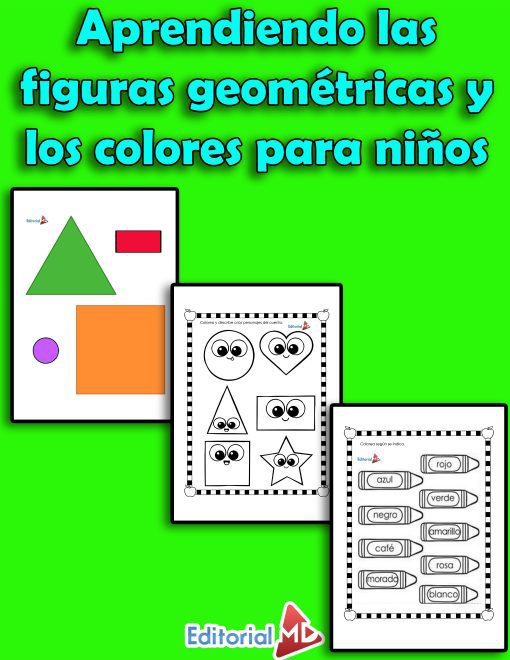 Aprendiendo las figuras geométricas y los colores para niños