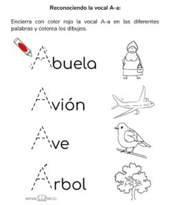 Aprendiendo las vocales con trazos 4