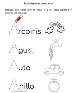 Aprendiendo las vocales con trazos 6