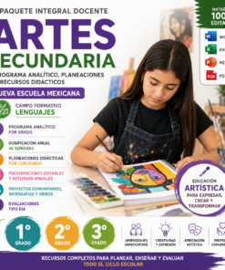 Artes Secundaria NEM 2026-2027 | Programa Analítico, Planeaciones y Recursos Didácticos | 1°, 2° y 3° | Word Editable