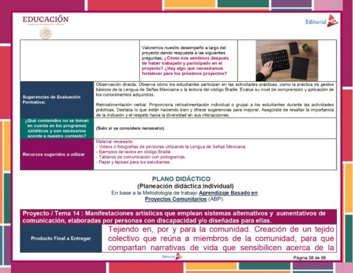 Artes 1° Programa Analitico Editorial MD page 0058