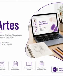 Artes Secundaria NEM 2026-2027 | Programa Analítico, Planeaciones y Recursos Didácticos | 1°, 2° y 3° | Word Editable