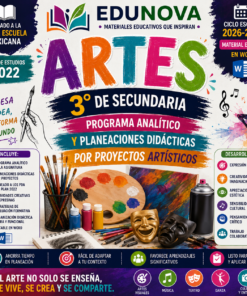 Artes 3° Secundaria NEM 2026-2027 | Programa Analítico y Planeaciones por Proyectos Artísticos | Word Editable