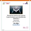 Portada de un manual de laboratorio de ciencias para la escuela secundaria, que muestra un barco impulsado por energía solar en el agua. El título dice "Manual de Prácticas de Ciencias Experimentales para Bachillerato: Semestre 2 (Edición 2025) Libro del maestro".
