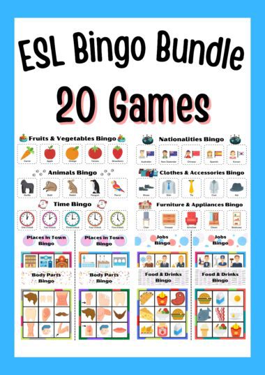 ESL Bingo Games