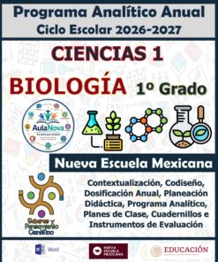 Programa Analítico Anual CIENCIAS I BIOLOGÍA, Secundaria 1º (Ciclo Escolar 2026 – 2027)
