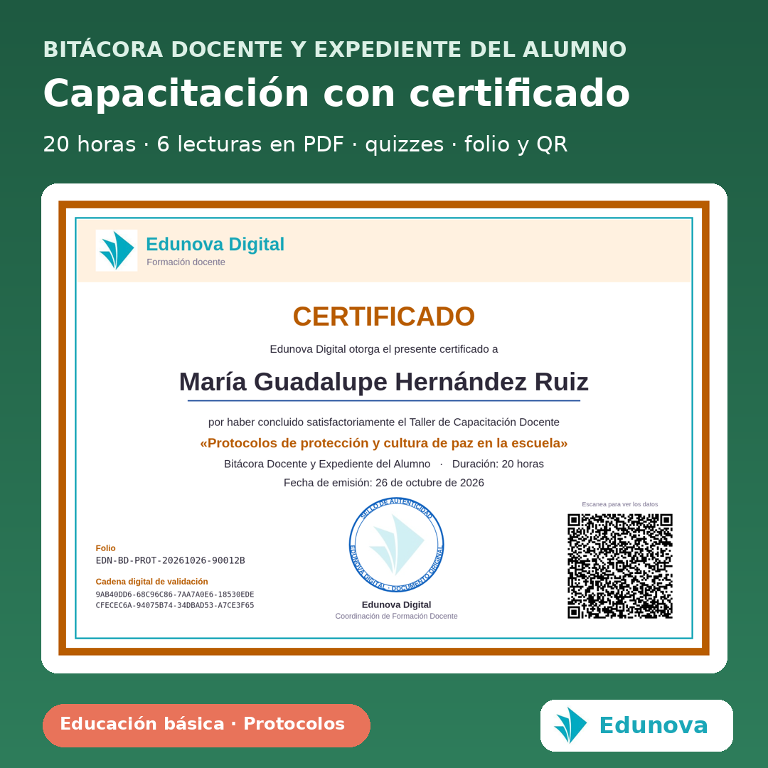 Bitácora Docente y Expediente del Alumno | Protocolos SEP, Registro Escolar y Cultura de Paz 8 Bitácora Docente y Expediente del Alumno | Protocolos SEP, Registro Escolar y Cultura de Paz - Imagen 8