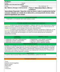 Un documento educativo en español titulado 