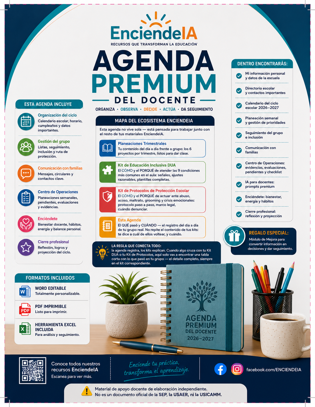 Agenda Docente EnciendeIA 2026–2027 | Agenda Digital para Maestros de Primaria 1 Agenda Docente EnciendeIA 2026–2027 | Agenda Digital para Maestros de Primaria