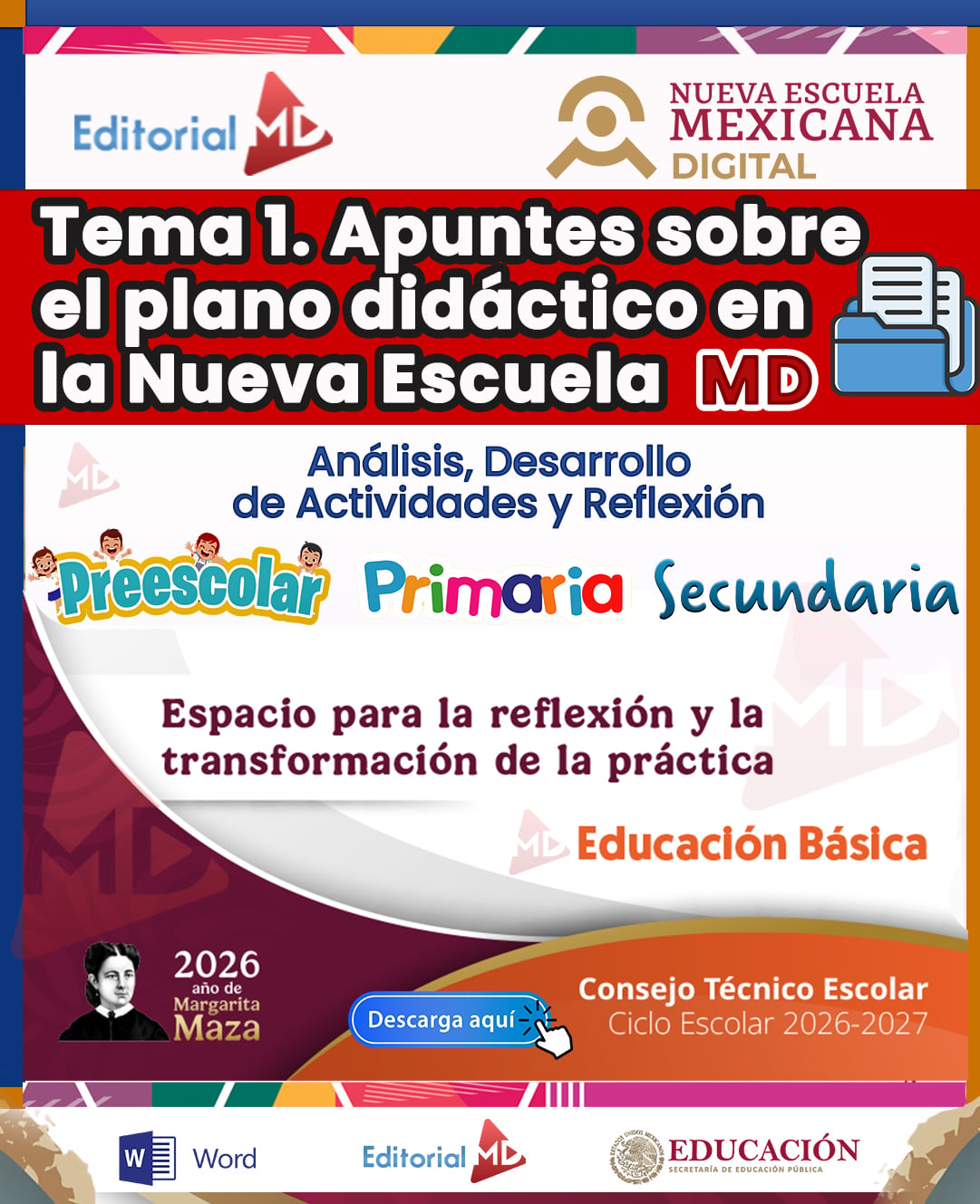 PAQUETE CTE 2026–2027 | EDUCACIÓN BÁSICA (Preescolar, Primaria, Secundaria y Telesecundaria) | 6 TEMAS CONTESTADOS 2 PAQUETE CTE 2026–2027 | EDUCACIÓN BÁSICA (Preescolar, Primaria, Secundaria y Telesecundaria) | 6 TEMAS CONTESTADOS - Imagen 2