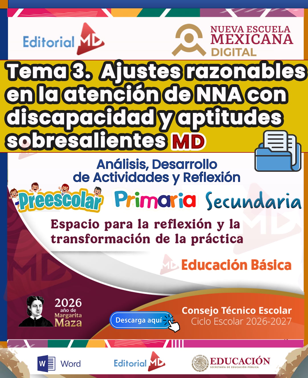 PAQUETE CTE 2026–2027 | EDUCACIÓN BÁSICA (Preescolar, Primaria, Secundaria y Telesecundaria) | 6 TEMAS CONTESTADOS 6 PAQUETE CTE 2026–2027 | EDUCACIÓN BÁSICA (Preescolar, Primaria, Secundaria y Telesecundaria) | 6 TEMAS CONTESTADOS - Imagen 6