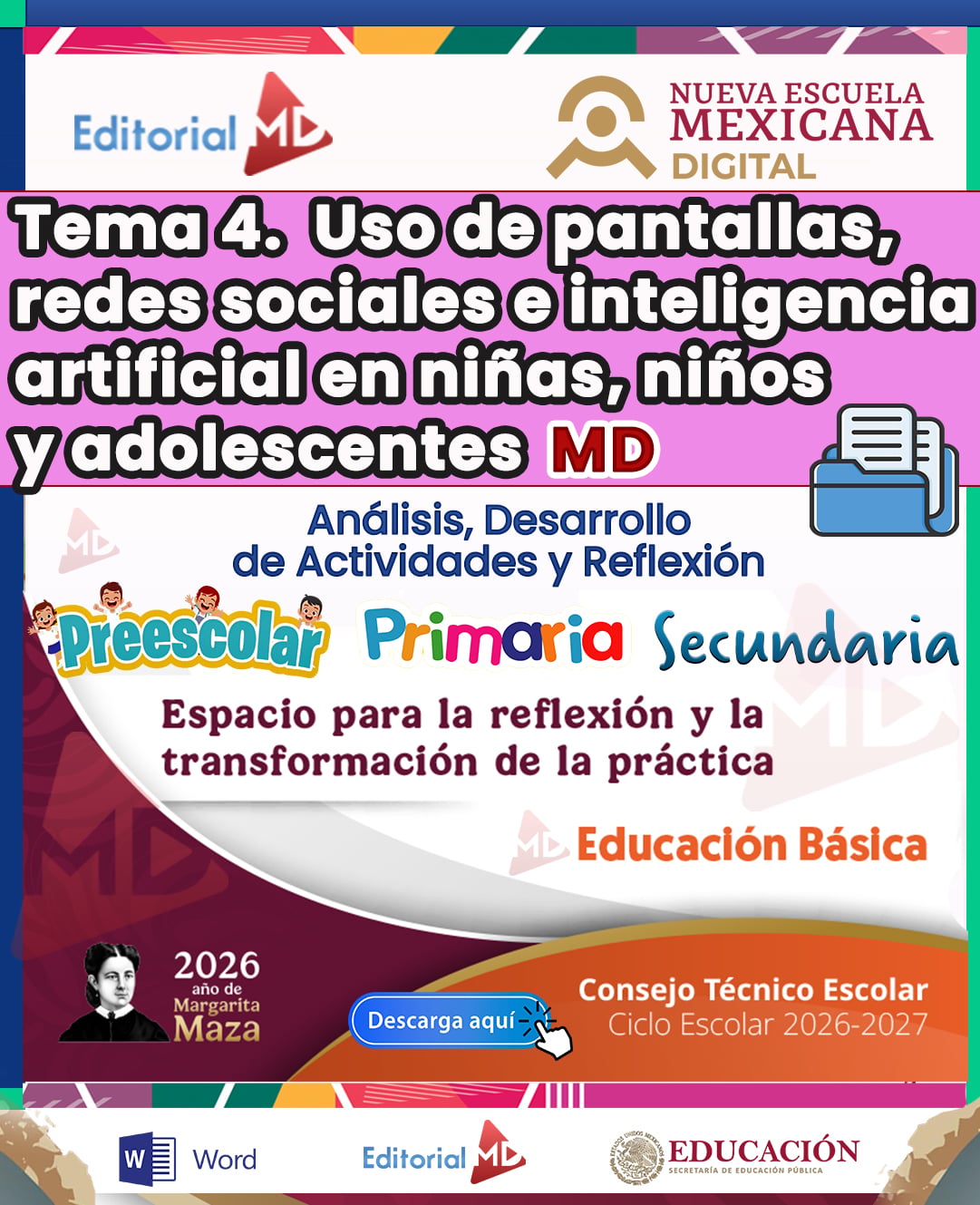 PAQUETE CTE 2026–2027 | EDUCACIÓN BÁSICA (Preescolar, Primaria, Secundaria y Telesecundaria) | 6 TEMAS CONTESTADOS 8 PAQUETE CTE 2026–2027 | EDUCACIÓN BÁSICA (Preescolar, Primaria, Secundaria y Telesecundaria) | 6 TEMAS CONTESTADOS - Imagen 8