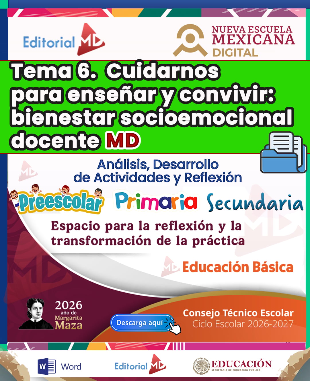 PAQUETE CTE 2026–2027 | EDUCACIÓN BÁSICA (Preescolar, Primaria, Secundaria y Telesecundaria) | 6 TEMAS CONTESTADOS 10 PAQUETE CTE 2026–2027 | EDUCACIÓN BÁSICA (Preescolar, Primaria, Secundaria y Telesecundaria) | 6 TEMAS CONTESTADOS - Imagen 10