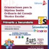 Portada de orientación para la séptima sesión del Consejo Técnico Escolar para docentes de primaria y secundaria, con logotipos oficiales, pancartas coloridas y texto sobre el ciclo escolar 2024-2025 y el Año de la Mujer Indígena.