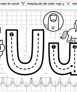 Ficha para calcar y colorear la letra 