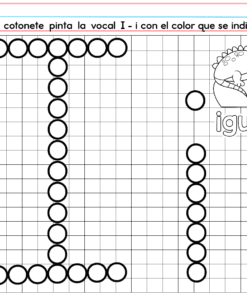 PREESCOLAR 1 CUADERNILLO DE TRABAJO 2026: Hoja con cuadrícula y círculos formando la 