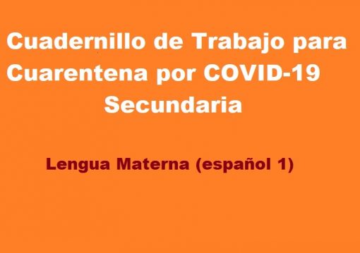 Cuadernillo De Trabajo En Casa Cuarentena Lengua Materna