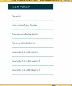 Relación de módulos denominada 