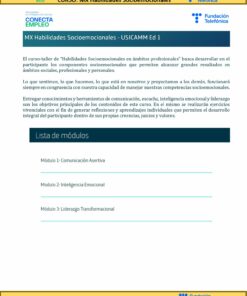 Folleto informativo detalla el curso 