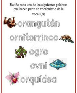 Hoja de trabajo con la instrucción 