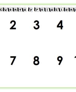 Imagen de un Cuadernillo Didáctico con números del 1 al 10 en dos filas dentro de un cuadro con un borde verde, con la etiqueta 