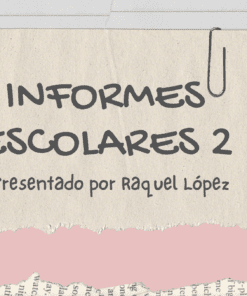 Una hoja de papel rasgada con un clip adjunto muestra el texto en español: 