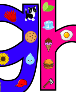 Las coloridas letras 
