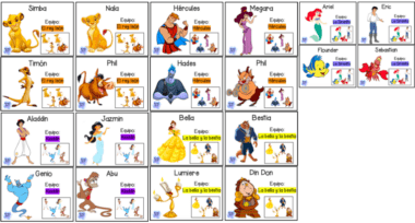 Material Para Formar equipos versión Disney