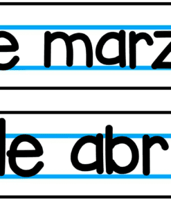La edición Fecha Flip del cuaderno presenta dos secciones rectangulares blancas delineadas en negro, que se asemejan a las páginas del cuaderno. La sección superior muestra 
