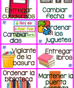 Las tareas educativas para niños en español con imágenes, con 