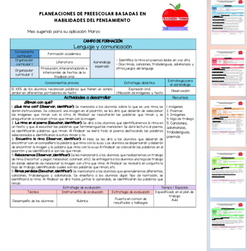 Planeaciones Preescolar Nuevo Modelo y Materiales
