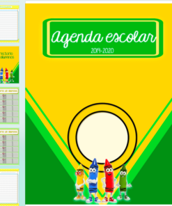 agenda escolar crayola