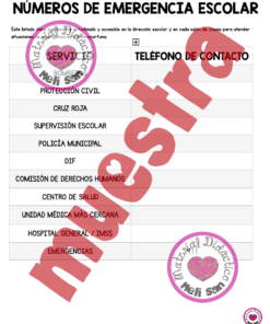 Tabla titulada 