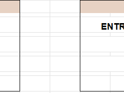 Tabla con dos secciones: 