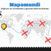 Biomas del Mundo 9 Ilustración de un mapamundi titulado