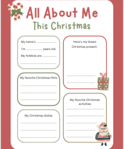 Una festiva hoja de trabajo 