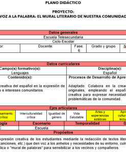 PROYECTO CAMPO FORMATIVO LENGUAJES