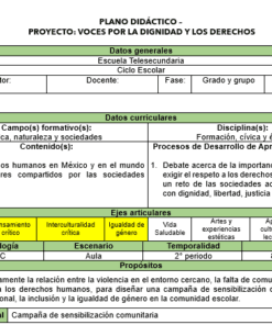 PROYECTO CAMPO FORMATIVO ÉTICA NATURALEZA Y SOCIEDADES