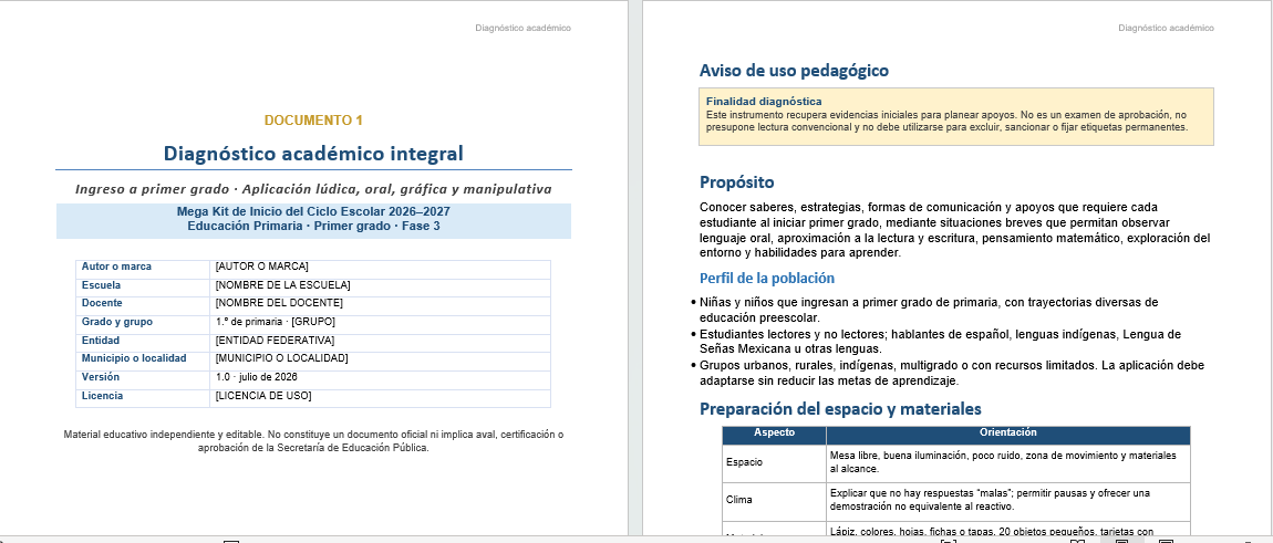 Mega Kit de Inicio de Ciclo para 1.º de Primaria 2026–2027 | 10 documentos Word editables 2 Mega Kit de Inicio de Ciclo para 1.º de Primaria 2026–2027 | 10 documentos Word editables - Image 2