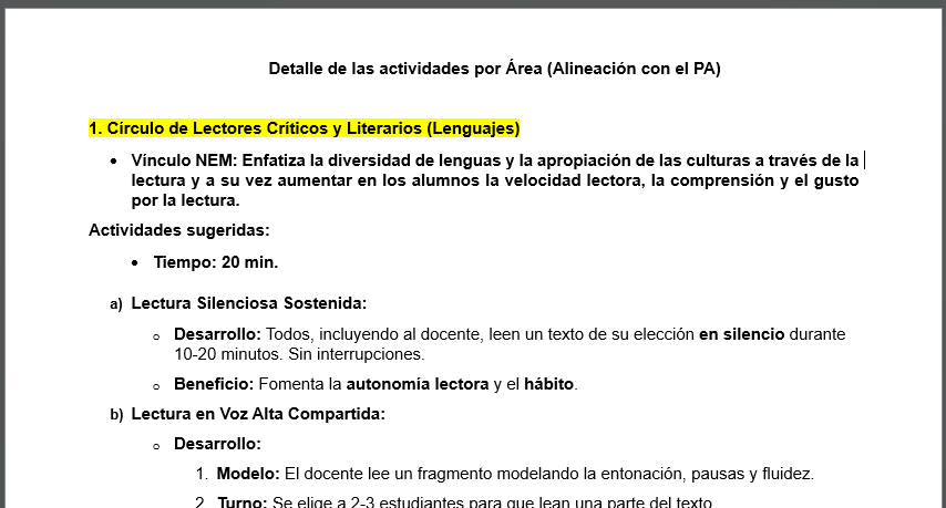 Estructura de la Planeación de Actividades Permanentes para 3° grado de Telesecundaria 2 Estructura de la Planeación de Actividades Permanentes para 3° grado de Telesecundaria - Imagen 2