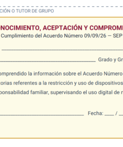Acuerdo Número 09/09/26, para padres de familia 5 Captura de pantalla 2026 09 22 110352