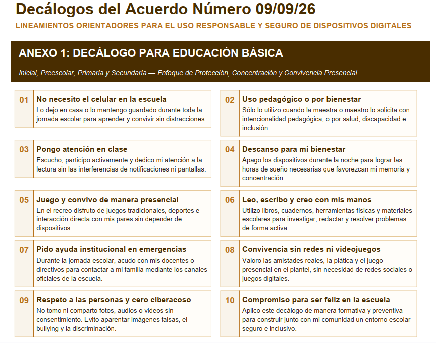 Acuerdo Número 09/09/26, para padres de familia 4 Acuerdo Número 09/09/26, para padres de familia - Imagen 4
