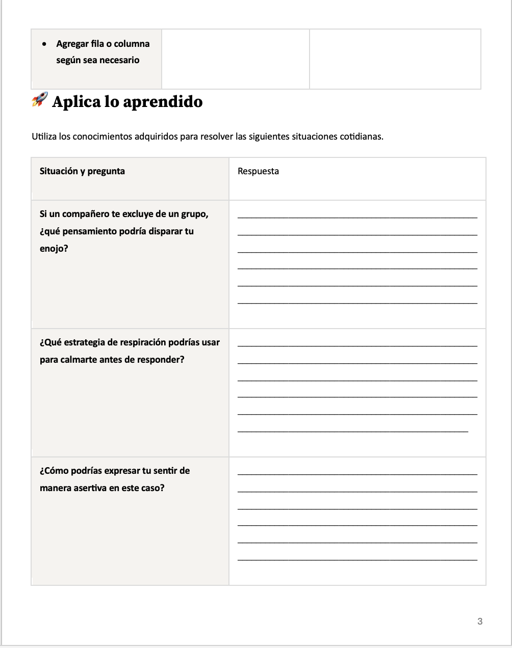 Ficha de trabajo ¿Cómo influyen las emociones en el adolescente 3 Ficha de trabajo ¿Cómo influyen las emociones en el adolescente - Imagen 3