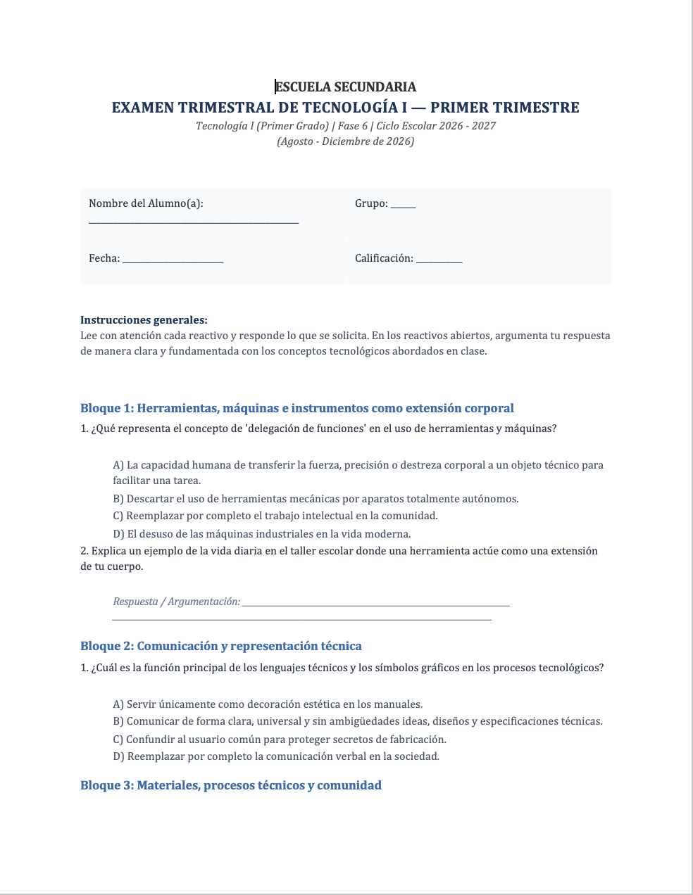 Paquete de Planeaciones anuales, Secundaria, Disciplina Tecnología I 25 Paquete de Planeaciones anuales, Secundaria, Disciplina Tecnología I - Imagen 25