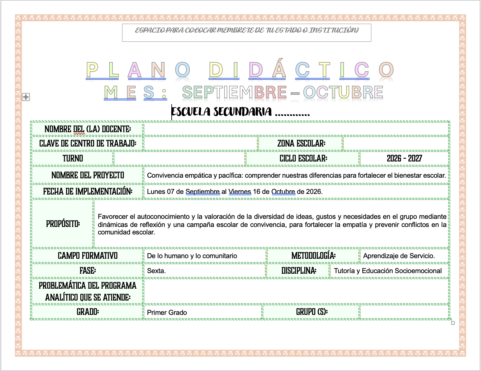 Paquete de Planeaciones anuales, Secundaria, Disciplina Tutoría I 2 Paquete de Planeaciones anuales, Secundaria, Disciplina Tutoría I - Imagen 2
